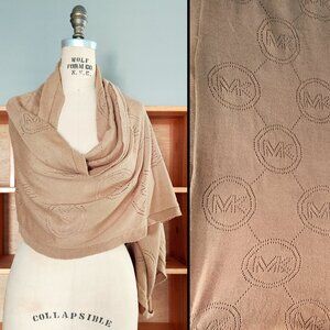 Michael Kors Beige Logo Tube Infinite Scarf Écharpe